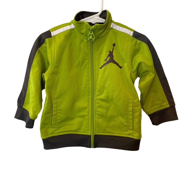 Jordan Other - Jordan Baby Boys Size 18 Months Long Sleeve Full Zip Track Jacket Green Logo